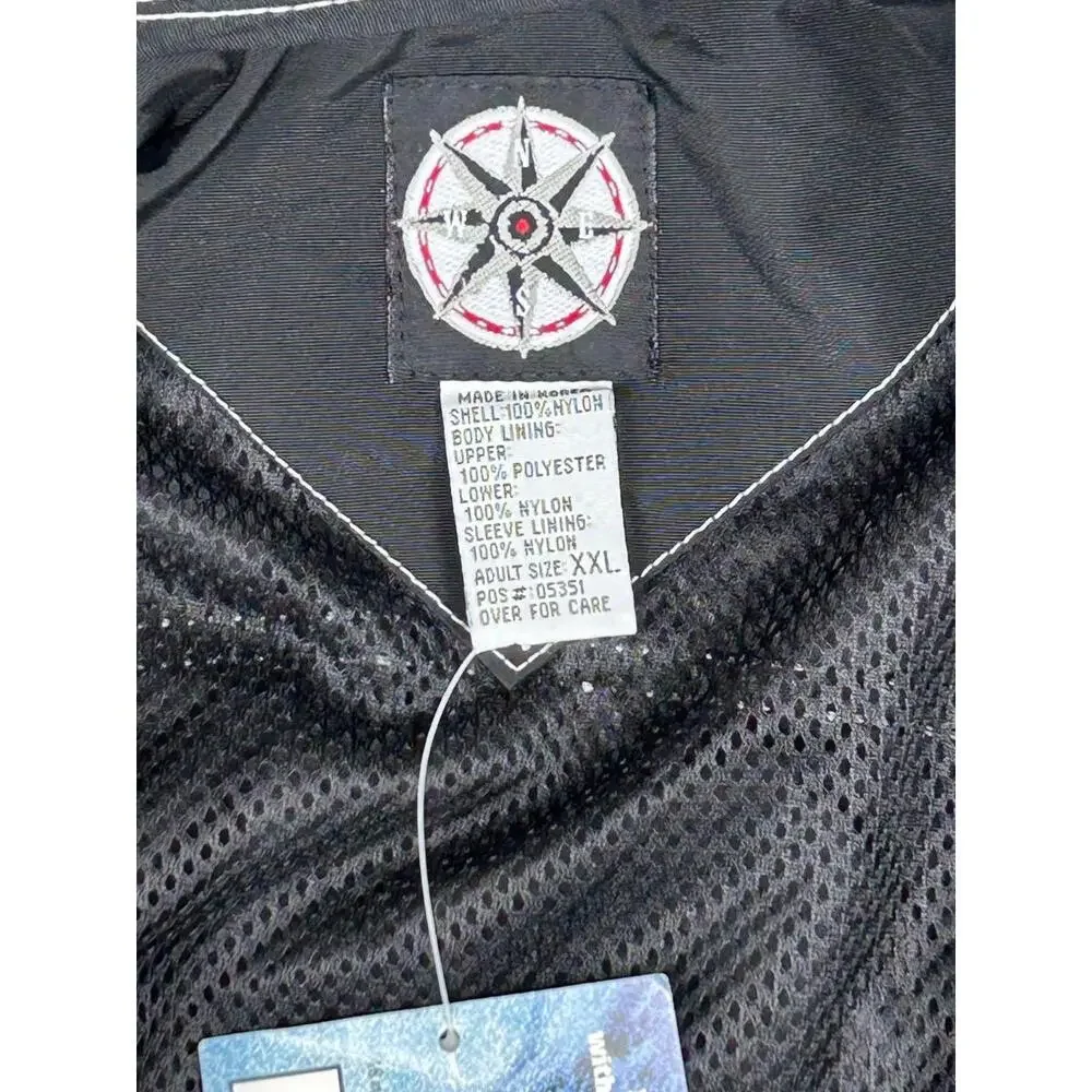 Marlboro Unlimited Full Zip Windbreaker Jacket Mens XXL Black Red Lined NWT - Picture 11 of 15